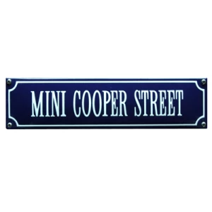 Mini Cooper street bord