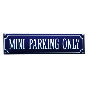 Mini parking only bord