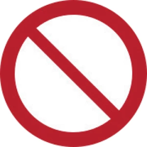 Algemeen verbodssticker