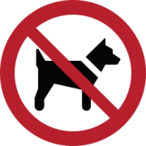 Geen honden toegelaten